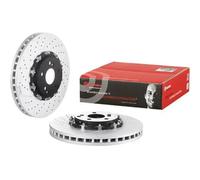 Disque de frein BREMBO 9976423 avant, ventilé, rainuré, à haute teneur en carbone, 1 pièce