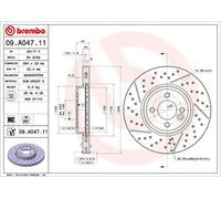 2x Disque de frein ventilé de l'intérieur 09.A047.11 BREMBO pour MINI MINI