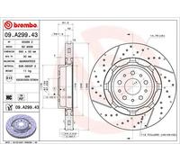 2x Disques de Frein BREMBO AVANT MASERATI GRAN TURISMO 4,7 4,7 S, GRANCABRIO 4.7