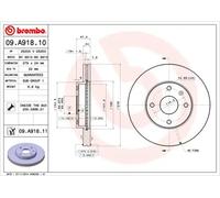 2x Disque de frein ventilé de l'intérieur 09.A918.11 BREMBO pour CHEVROLET EPICA
