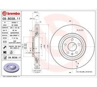 Disque de frein BREMBO 09B03811 avant, ventilé, à haute teneur en carbone, 1 pièce
