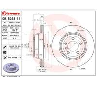 2 Disques De Frein Brembo Vernis Uv 09.b268.11