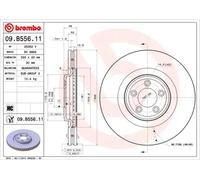 2x Disque de frein ventilé de l'intérieur 09.B556.11 BREMBO pour JAGUAR XF I XJ