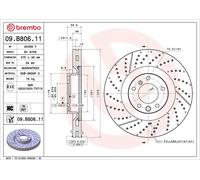 Disque de frein BREMBO 09.B806.11