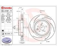 BREMBO 09.C181.11 Disque de frein