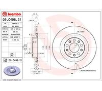 2x Disque de frein ventilé de l'intérieur 09.C498.21 BREMBO pour ALFA ROMEO