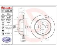 Disque de frein BREMBO 09C50311 arrière, ventilé, à haute teneur en carbone, 1 pièce