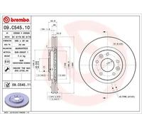 Disque de frein BREMBO 09C54511 avant, ventilé, 1 pièce