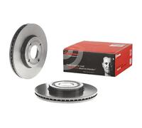 2x Disque de frein ventilé de l'intérieur 09.C760.11 BREMBO pour FORD FIESTA VII