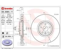 Disque de frein BREMBO 09D06411 avant, ventilé, à haute teneur en carbone, 1 pièce