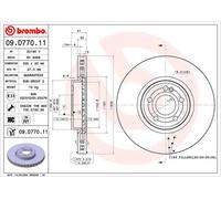 Brembo Disque de frein 09.D770.11 pour Mercedes-Benz (BBDC)
