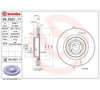 1x Disque de frein BREMBO 09.E531.11 convient pour MAZDA TOYOTA