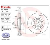 Brembo Disques de frein 09.N378.11