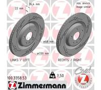 ZIMMERMANN 100.3358.53 Disque de frein