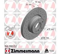 ZIMMERMANN 150.2901.52 Disque de frein pour BMW