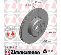 ZIMMERMANN 150.2903.20 Disque de frein pour BMW,BMW (BRILLIANCE)