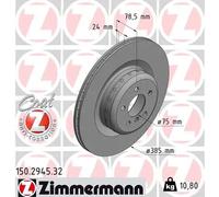 2x Disque de frein ventilé de l'intérieur 150.2945.32 ZIMMERMANN pour BMW X5 X6
