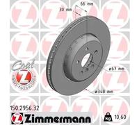 2x Disque de frein ventilé de l'intérieur 150.2956.32 ZIMMERMANN pour BMW 3 5 7
