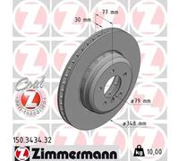 ZIMMERMANN 150.3434.32 Disque de frein pour BMW