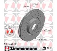 ZIMMERMANN 150.3448.52 Disque de frein pour BMW