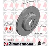 ZIMMERMANN 150.3480.32 Disque de frein pour BMW