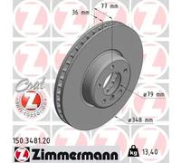 ZIMMERMANN Disque de frein pour BMW 150.3481.20