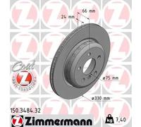 ZIMMERMANN 150.3484.32 Disque de frein pour BMW,BMW (BRILLIANCE)