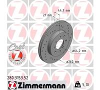 ZIMMERMANN 280.3153.52 Disque de frein
