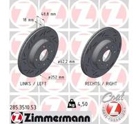 ZIMMERMANN 285.3510.53 Disque de frein