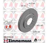 ZIMMERMANN 380.2172.20 Disque de frein
