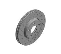 2x Disque de frein ventilé de l'intérieur 400.3679.20 ZIMMERMANN