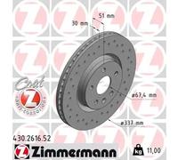 ZIMMERMANN 430.2616.52 Disque de frein pour OPEL,VAUXHALL