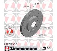 Disque de frein ZIMMERMANN 430.2645.52