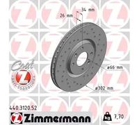 ZIMMERMANN 440.3120.52 Disque de frein