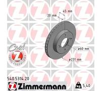 ZIMMERMANN 540.5314.20 Disque de frein