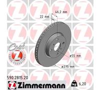 ZIMMERMANN 590.2815.20 Disque de frein