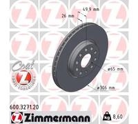 Disque de frein ZIMMERMANN 600.3271.20
