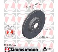 Disque de frein ZIMMERMANN 600.3271.52