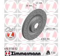 ZIMMERMANN 610.3730.52 Disque de frein