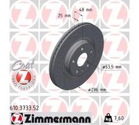 2x Disque de frein ventilé de l'intérieur 610.3733.52 ZIMMERMANN pour VOLVO XC40