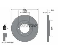 TEXTAR 92035600 Disque de frein
