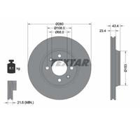TEXTAR 92048400 Disque de frein