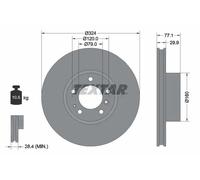 TEXTAR 92058300 Disque de frein