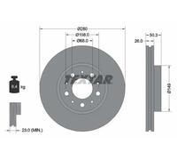 TEXTAR 92066703 Disque de frein