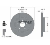 TEXTAR 92089905 Disque de frein