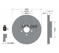 Disque de frein TEXTAR 92109603