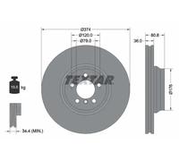 TEXTAR 92123003 Disque de frein