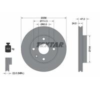 TEXTAR 92133500 Disque de frein