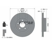 2x Disque de frein ventilé de l'intérieur 92137203 TEXTAR pour MERCEDES-BENZ