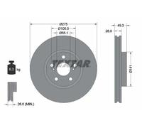 TEXTAR 92142003 Disque de frein